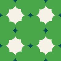Beautiful seamless pattern with geometric shapes in retro style. Vector texture in classic ceramic tile style. Modern geometry background in vintage style.