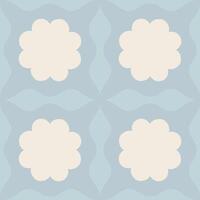 Abstract seamless pattern with square repetitive tile in retro style. Beautiful vector geometrical texture with simple shapes. Modern background in vintage style