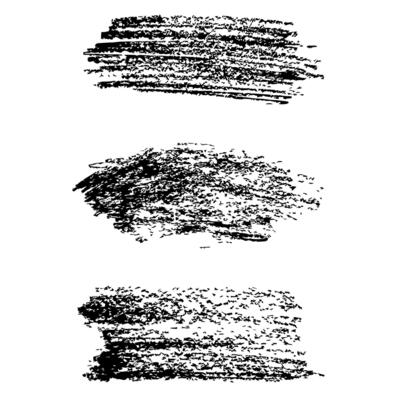 Set of abstract texture patterns on a white. Grunge brush, blot, stroke
