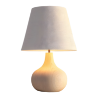 ai gegenereerd 3d renderen van een tafel licht lamp voor slaapkamer Aan transparant achtergrond - ai gegenereerd png