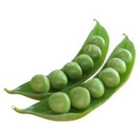 AI generated 3D Rendering of a Green Peas on Transparent Background - Ai Generated png