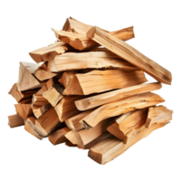 AI generated 3D Rendering of a Chopped Pieces of Woods on Transparent Background - Ai Generated png