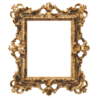 AI generated 3D Rendering of a Modern Picture Frame on Transparent Background - Ai Generated png