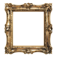 AI generated 3D Rendering of a Modern Picture Frame on Transparent Background - Ai Generated png