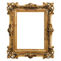 AI generated 3D Rendering of a Modern Picture Frame on Transparent Background - Ai Generated png