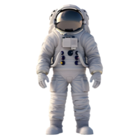 ai generado 3d representación de un astronauta en espacio en transparente antecedentes - ai generado png