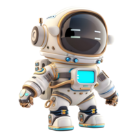 AI generated 3D Rendering of a Astronaut in Space on Transparent Background - Ai Generated png