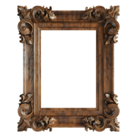 AI generated 3D Rendering of a Modern Picture Frame on Transparent Background - Ai Generated png