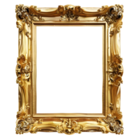 AI generated 3D Rendering of a Modern Picture Frame on Transparent Background - Ai Generated png