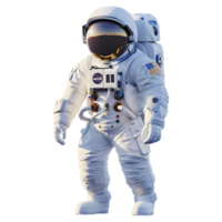 AI generated 3D Rendering of a Astronaut in Space on Transparent Background - Ai Generated png