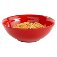 ai generado 3d representación de un pasta en un plato en transparente antecedentes - ai generado png