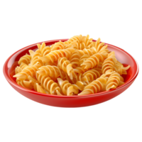 AI generated 3D Rendering of a Pasta in a Plate on Transparent Background - Ai Generated png