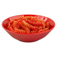 AI generated 3D Rendering of a Pasta in a Plate on Transparent Background - Ai Generated png