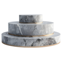 AI generated 3D Rendering of a Podium Stage For Product on Transparent Background - Ai Generated png