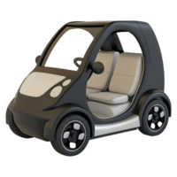 ai généré 3d le rendu de une mini ouvert voiture sur transparent Contexte - ai généré png