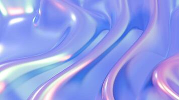 a shiny blue and pink background with waves loop animation video