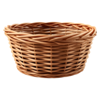 AI generated 3D Rendering of a Empty Fruits or Vegetables Basket on Transparent Background - Ai Generated png