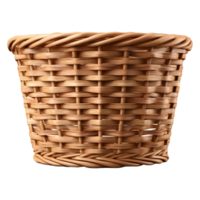 AI generated 3D Rendering of a Empty Fruits or Vegetables Basket on Transparent Background - Ai Generated png