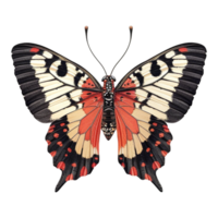 ai generiert Aufkleber von ein Schmetterling auf ein transparent Hintergrund - - ai generiert png