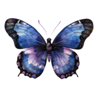 ai généré autocollant de une papillon sur une transparent Contexte - ai généré png