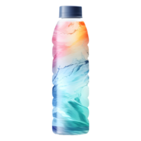 AI generated Colorful Water Bottle on Transparent background - Ai Generated png