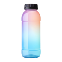 ai gerado colorida água garrafa em transparente fundo - ai gerado png