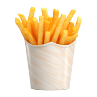 ai gerado francês fritas em transparente fundo - ai gerado png