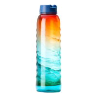 AI generated Colorful Water Bottle on Transparent background - Ai Generated png