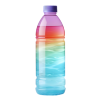 AI generated Colorful Water Bottle on Transparent background - Ai Generated png