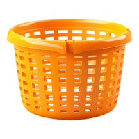 AI generated 3D Rendering of a Colorful Plastic Basket on Transparent Background - Ai Generated png