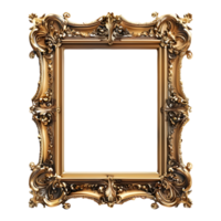 AI generated 3D Rendering of a Modern Picture Frame on Transparent Background - Ai Generated png