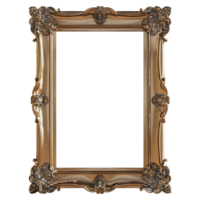 AI generated 3D Rendering of a Modern Picture Frame on Transparent Background - Ai Generated png