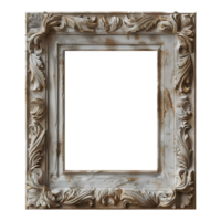 AI generated 3D Rendering of a Modern Picture Frame on Transparent Background - Ai Generated png