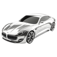 AI generated 3D Rendering of a Luxury Car on Transparent Background - Ai Generated png