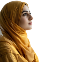 AI generated Muslim Woman Wearing Hijaab on Transparent background - Ai Generated png