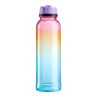 ai généré coloré l'eau bouteille sur transparent Contexte - ai généré png