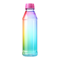 AI generated Colorful Water Bottle on Transparent background - Ai Generated png