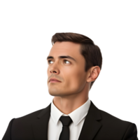 AI generated Young Businessman Standing on Transparent background - Ai Generated png