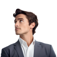 AI generated Young Businessman Standing on Transparent background - Ai Generated png