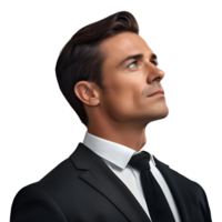 AI generated Young Businessman Standing on Transparent background - Ai Generated png