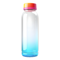 AI generated Colorful Water Bottle on Transparent background - Ai Generated png