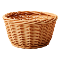 AI generated 3D Rendering of a Empty Fruits or Vegetables Basket on Transparent Background - Ai Generated png