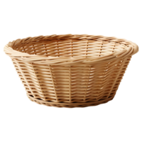 AI generated 3D Rendering of a Empty Fruits or Vegetables Basket on Transparent Background - Ai Generated png