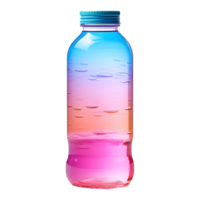 AI generated Colorful Water Bottle on Transparent background - Ai Generated png