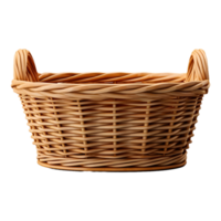 AI generated 3D Rendering of a Empty Fruits or Vegetables Basket on Transparent Background - Ai Generated png