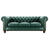 ai genererad 3d tolkning av en skön soffa på transparent bakgrund - ai genererad png