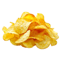 AI generated Potato Chips on Transparent background - Ai Generated png