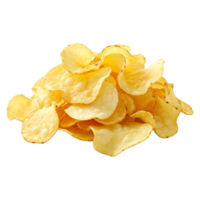 ai gegenereerd aardappel chips Aan transparant achtergrond - ai gegenereerd png