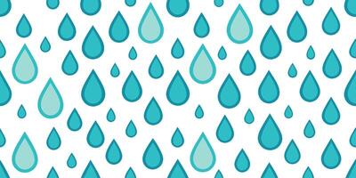 maravilloso vector agua gotas modelo en un sin costura beige fondo