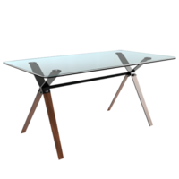 AI generated 3D Rendering of a Glass Table on Transparent Background - Ai Generated png